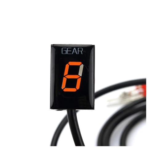 Indicateur de rapport engagé moto étanche affichage orange pour ECU Kawasaki ER6N Z900 ZX6R