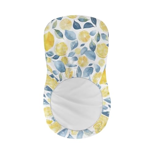 Image of Bar Stool Covers with Backs Lemon Leaf Dining Room Square Swivel Barstool Chair Seat Set of 2 Non-Slip Counter Height Chair Covers