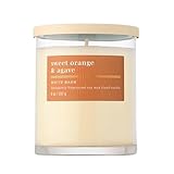 Bath & Body Works Single Wick Candle, Sweet Orange & Agave Candle, Long-Lasting Burn Up to 45 Hours...