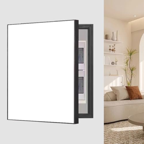Cache-panneau électrique décoratif blanc 60cm pour dissimuler un boîtier de disjoncteurs mural - 2