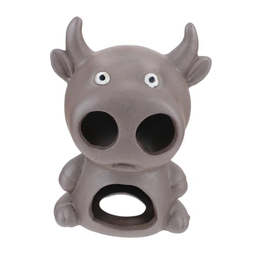 PENIKOKO 魚缸用隠れ家装飾 牛型リウムオーナメント 水中隠れ家 魚とエビの