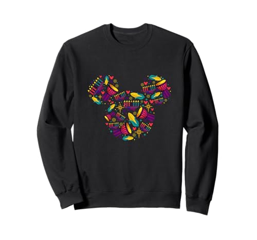 Sweatshirt Mickey Disney Kwanzaa en coton noir pour adulte
