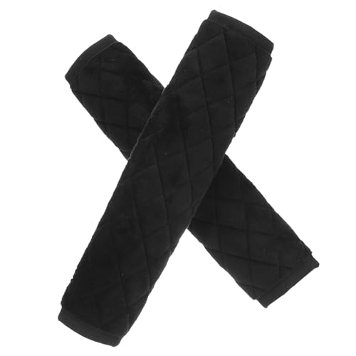 CONGARTENO 2 piezas Almohadillas de Hombro para Cinturón de Suaves y Acolchadas Protección Antidesgaste para Conducción Cómoda de Unidades Negras con Cierre de