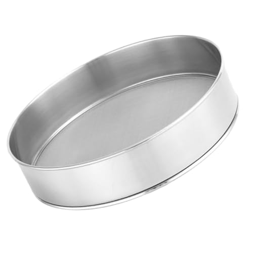 DECORNIJIA Tamizador de Harina de Acero Inoxidable Malla Fina Redondo Manual para Rejilla de Harina y Azúcar Polvo para Hornear Pan y Pasteles
