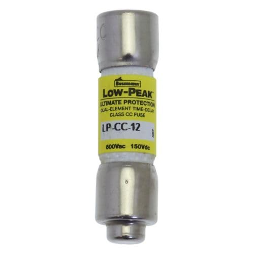 Fusible basse tension 12A Eaton LP-CC-12 temporisé 600V pour protection de circuit