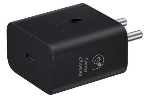 Image of Samsungg Galaxy M34 5G 25W PD Charger Original Travel Adapter Like Type-C Port Super-Fast Charging Charger S /A /M /F Series with 1M Type C to Type C USB Cable - (SR1, White)
