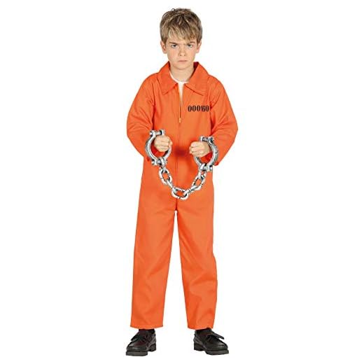 Guirca- Disfraz presidiario, Talla 10-12 años (87369.0)