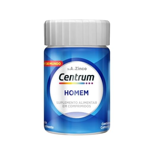 Centrum NOVO Homem Multivitaminico Diário com Magnésio, Vitamina D e Vitamina B12, 30 Comprimidos