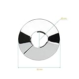 abdeckrosetten für treppengeländer Typ Rosetten: angewandt Abdeckrosette Klapprosette Einzeln 15 16 18 20 22 25 28 mm Heizkörper Weiß chrom (25 mm/chrom)