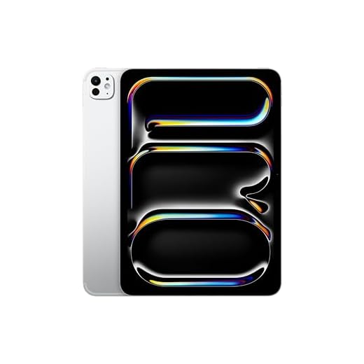 Apple iPad Pro 11-inch (M4): Ultra Retina XDR display, 256GB, Landscape 12MP Front Camera/12MP Back Camera, Wi-Fi 6E + 5G Cellular with eSIM, All-Day Battery Life, Standard glass - Silver