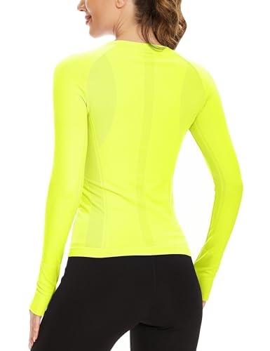 Image of MathCat Workout Shirts for Women Long Sleeve, Workout Tops for Women, Quick Dry Gym Athletic Tops,Seamless Yoga Shirts XS-XL