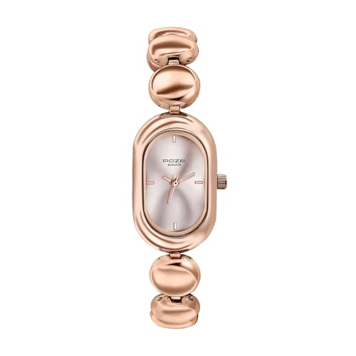 Image of Sonata Poze 8 Quartz Analog with Pink Dial IP Rose Gold Alloy Strap Watch for Women - SP80173WM01W