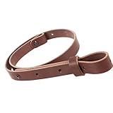 Warreplica Echtleder-Gewehrriemen, The Hunter - 1' breiter Leder-Gewehrriemen (Braunes Leder)