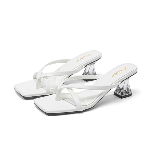 50% Off Amoji Women's Kitten Heel Flip Flop Sandals