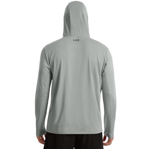 Image of BASSDASH Men's UPF 50+ Fishing Hoodie Shirts with Chest Pocket Lightweight UV Sun Protection Long Sleeve Hiking Sports FS34M