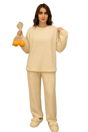 Image of KOTTY Women's Winter Lounge Set | Ultra-Soft Cozy Two-Piece Fleece Outfit for Stylish Warmth