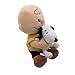 Imagen de Peanuts Peluche CHARLIE BROWN y en brazos el perrito Snoopy