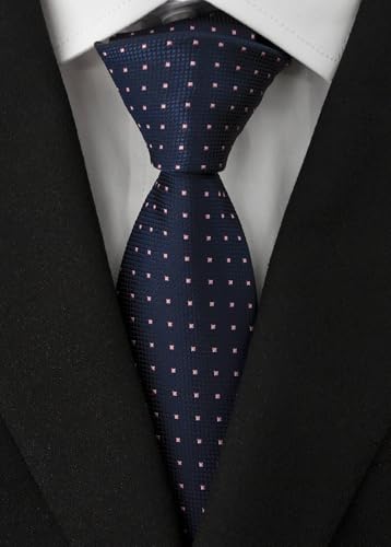 Image of Men's Necktie Classic Silk Tie Woven Jacquard Neck Ties 9 PCS