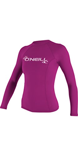 Asciuga velocemente O\'Neill Wetsuits Wms Basic L/S Crew Muta da Donna, Protezione UV