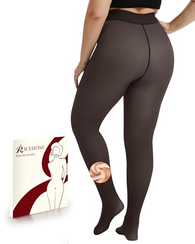 Fleece Lined Tights Women - Black Leggings Thermal Warm Winter Dress Deal
