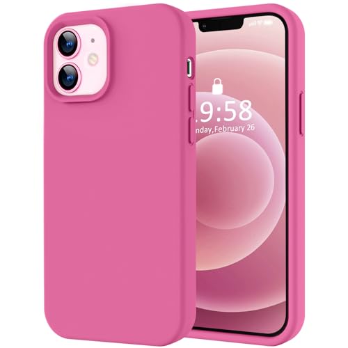 LOVE 3000 Designed for iPhone 12 Case/iPhone 12 Pro Case, Premium Silicone with [Soft Anti-Scratch Microfiber Lining] Shockproof Protective Phone Case for Men Women Girls 6.1", Pitaya by LOVE 3000 - Used condition - US$6.17