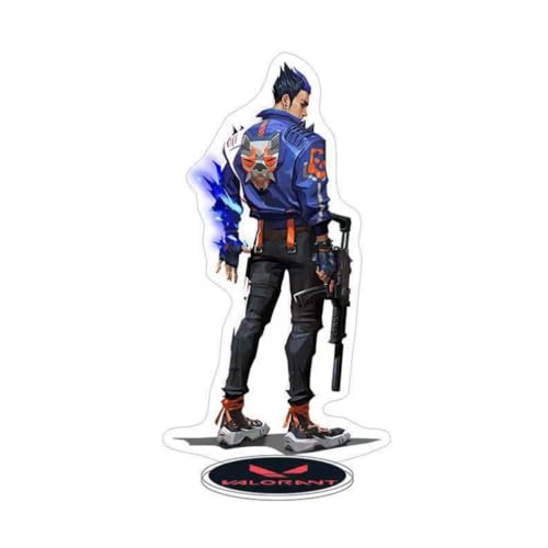 GLPMZANB Valorant Character Acrylic Stand Figure Game Poster Standing plates Valorant Table Decorations,Desktop Ornaments Home Decoration Ornaments (Yoru)