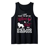 Photo Gallery shetland sheepdog dog wine lover owner xmas birthday gift canotta Photo Gallery shetland sheepdog dog wine lover owner xmas birthday gift canotta