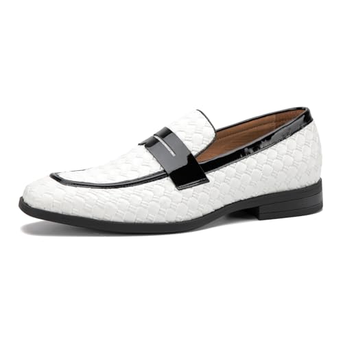 Image of JITAI Mens Velvet Loafers Dress Shoes Loafers for Men Tuxedo Suit Shoes
