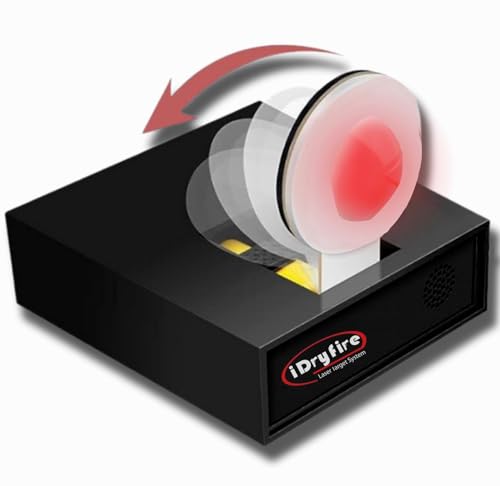 iDryfire Portable Dry Fire Laser Training System for Rhino Laser Training Cartridge | Reactive Sound and Light Safe Indoor Dry Fire Gun Training System (Knock-Down), Hitting Zone - 1"