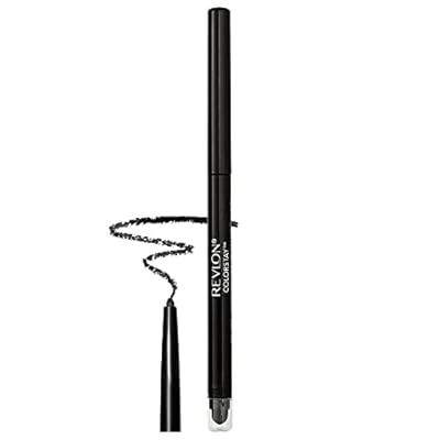 Revlon - ColorStay Lápiz Delineador de Ojos Delineador de ojos negro de larga duración Maquillaje de ojos resistente al agua Lápiz de ojos con punta difuminadora para ojos ahumados 0 28 g Negro 201