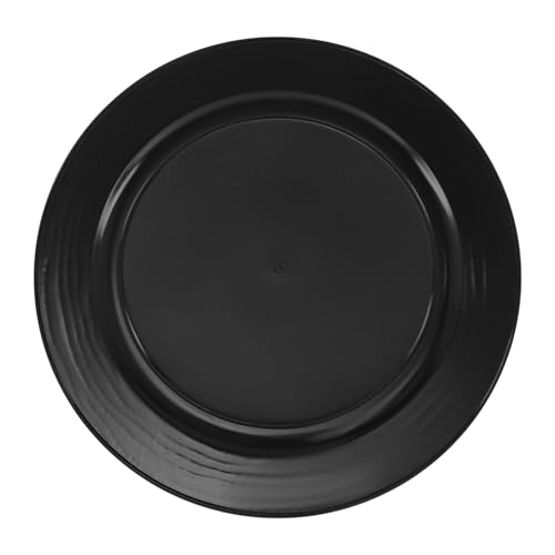 Set de 100 Platos Decorativos Redondos Negro 13 pulg miniatura 6