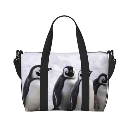 Sac fourre-tout à transporter week-end bagage à motif pingouins