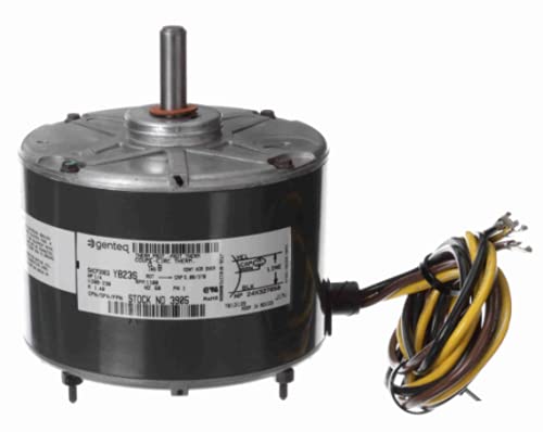 Genteq 1/4 HP OEM Replacement Motor, 1100 RPM, 208-230 Volts, 48 Frame, TEAO - 3905| Replaces Carrier #5KCP39EGS070S