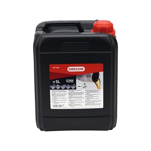 Olio catena motosega: ideale per la manutenzione della tua motosega 5 Oregon Olio Lubrificante per Catena e Barra di Guida da Motosega, 5 L
