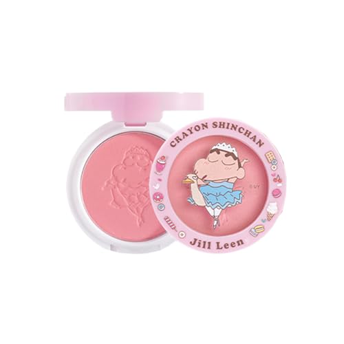 jill leen. ジルリーン&クレヨンしんちゃん連名 チーク 血色感 ナチュラル ふんわり発色 パウダーチーク 透明感 ピンクチーク オレンジチーク イエベ ブルべ コンパクト 人気 プレゼント 17色