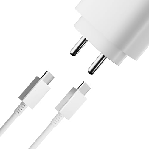 Image of Original 25Watt Charger Compatible with Samsung M32 5G - M22 - M62 - M51 - M13- M23- M33 5G - M54 5G - M34 5G - A10e - A21s - A31s - A71s - A11s - A12e - A101 Core - White