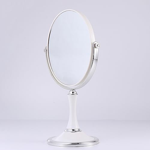 Espejo de Maquillaje Portátil Doble Cara Baluue Blanco miniatura 5