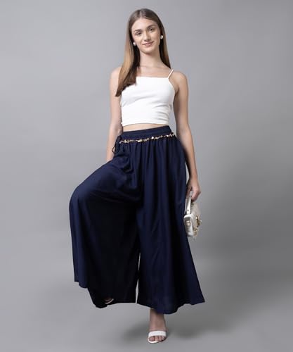 Image of Rayon Comfort Fit Palazzo