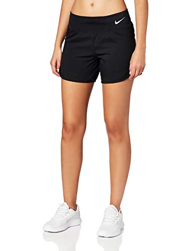 Nike Womens Eclipse 5in Running Shorts Black/Reflective SILV XL