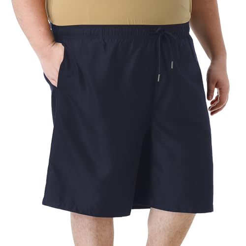 LETAOTAO Big and Tall Swim Trunks for Men Plus Size Swim Shorts Beach Board Shorts Mesh Lining(1X-8X)2