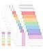 Mr. Pen- Sticky Index Tabs, 500 Pcs, 21 Sets, Colorful Sticky Tabs for Notebooks, Page Markers, Page Tabs for Binders, Page Tabs Sticky Tabs for Books, Notebook Tabs