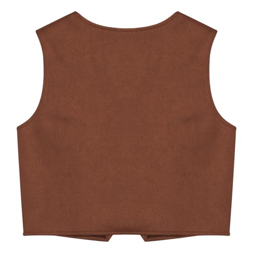 renvena Fringe Cowgirl Vest for Kids V Neck Sleeveless Blazer Jacket Child Western Dressy Waistcoat2