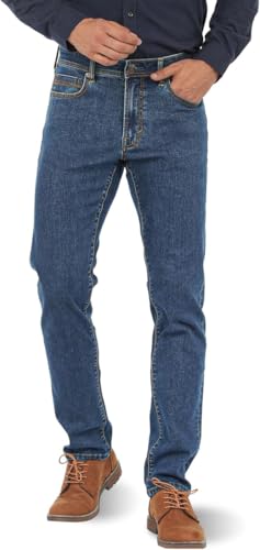 APUOR Men's Slim Fit Stretch Jeans Comfy Straight Denim Pants