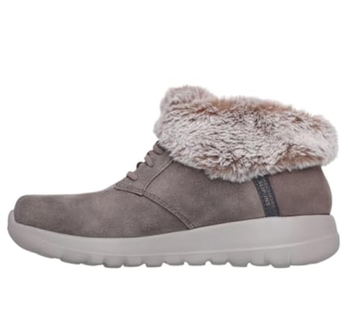 Skechers Skechers Performance SlipIns On The Go JoyCozy Charm Womens Boot 10 BM US Dark Taupe
