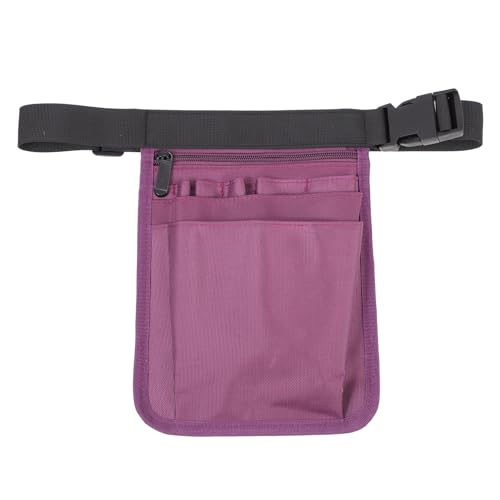 Artibetter Bolsa de Herramientas para Enfermeras Riñonera Multifunción Color Púrpura Cinturón Ajustable y Múltiples Bolsillos para Almacenamiento Organizado Trabajo Médico