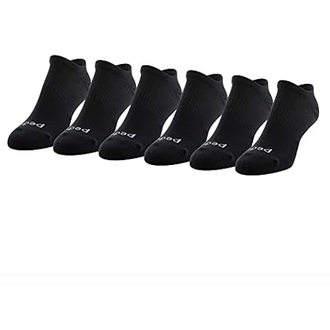 Peds Women's Moisture Wicking Low Cut Socks With X-wrap Arch Support, Multipairs, Black (6-Pairs), Shoe Size: 5-10 Cover