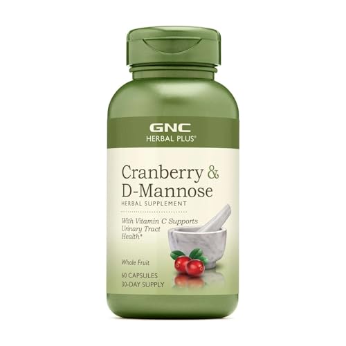 GNC Herbal Plus Cranberry D-Mannose, 60 capsules