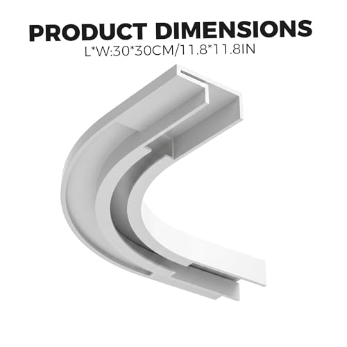 Connecteurs rail rideau 90° blanc sans perçage pour angle droit