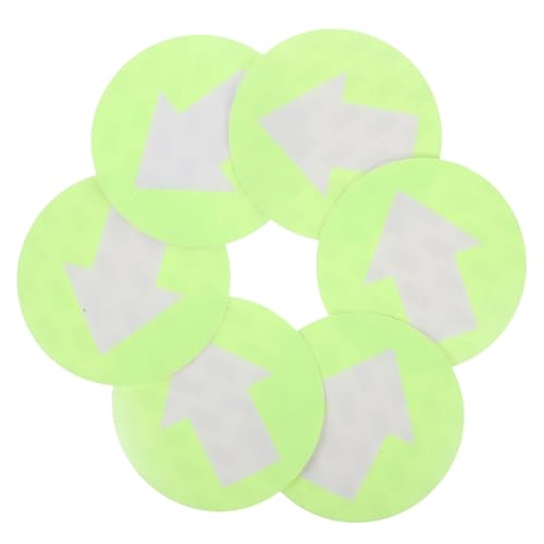 GALPADA Fluorescent Orange Trail Markers 6pcs Arrow Direction Signs for Hunting Hiking Trails