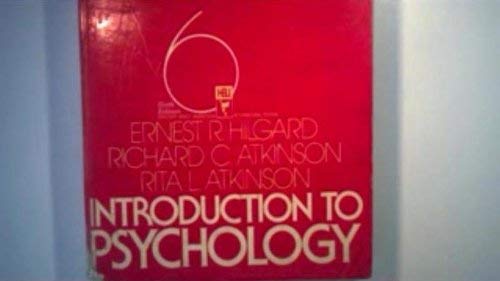 Introduction to Psychology: Study Guide 0155436589 Book Cover